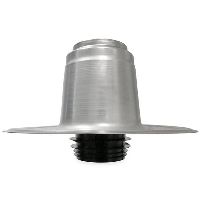 Platdak ontluchting dubbelwandig met kunststof kap Ø 110-125mm Platdak ontluchting dubbelwandig met kunststof kap Ø 110-125mm