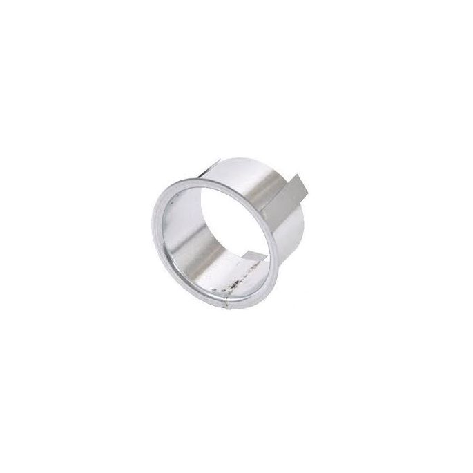 Platte tuit met klem voor in systeemplafond | diameter 125 mm | hoogte 60 mm