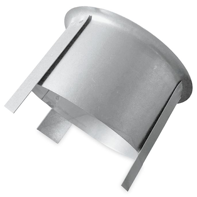 Platte tuit met klem voor in systeemplafond | diameter 100 mm | hoogte 60 mm Platte tuit met klem voor in systeemplafond | diameter 100 mm | hoogte 60 mm