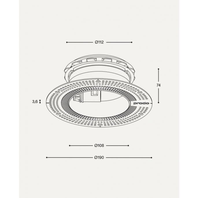 Pradovent instucbaar ventiel (toevoer & afvoer) - Ø 125mm