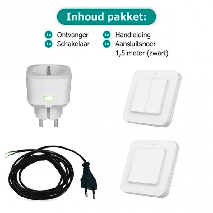 Installatieset voor draadloze bediening van ventilatoren - zender met timerfunctie Installatieset voor draadloze bediening van ventilatoren - zender met timerfunctie