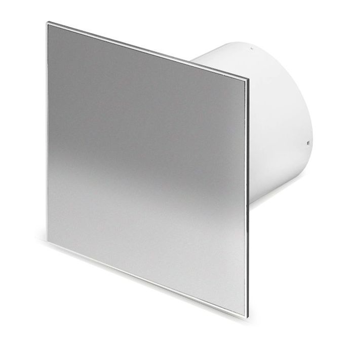 Whisper Pro-Design badkamerventilator - Ø100mm - aan/uit - RVS vlak