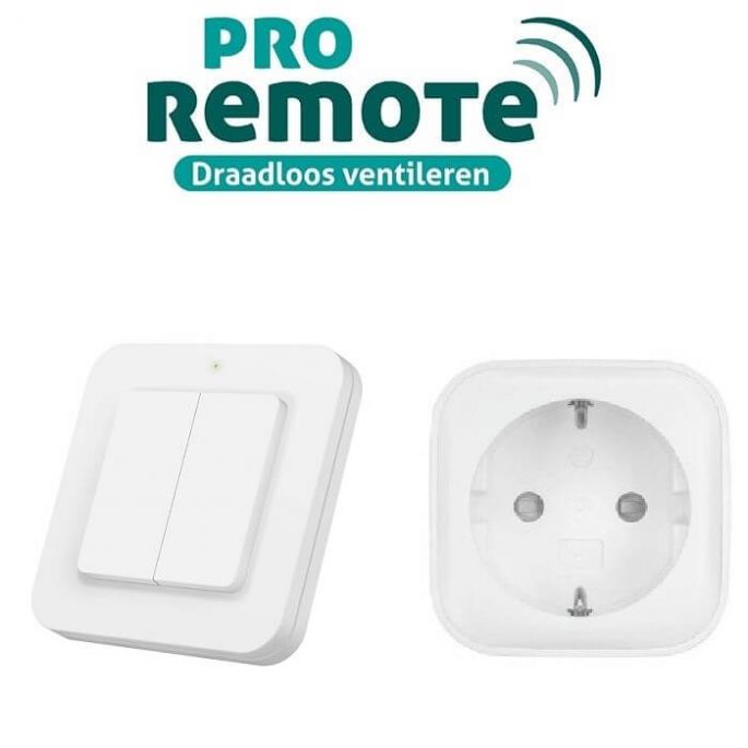 Installatieset voor draadloze bediening van ventilatoren - zender met timerfunctie Installatieset voor draadloze bediening van ventilatoren - zender met timerfunctie