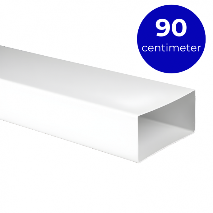 Kunststof rechthoekig kanaal 110 x 55mm (90cm)