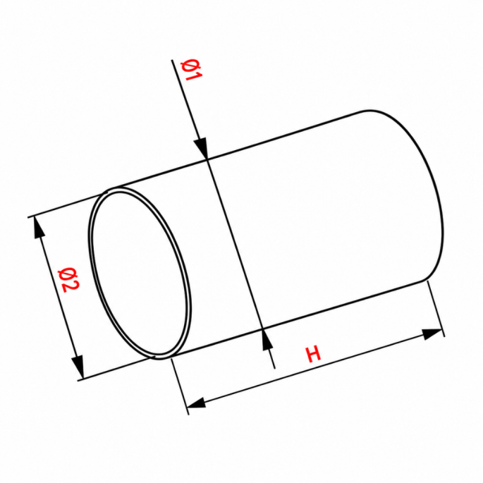 Kunststof ventilatiebuis rond Ø 150mm - Lengte 1 meter Kunststof ventilatiebuis rond Ø 150mm - Lengte 1 meter