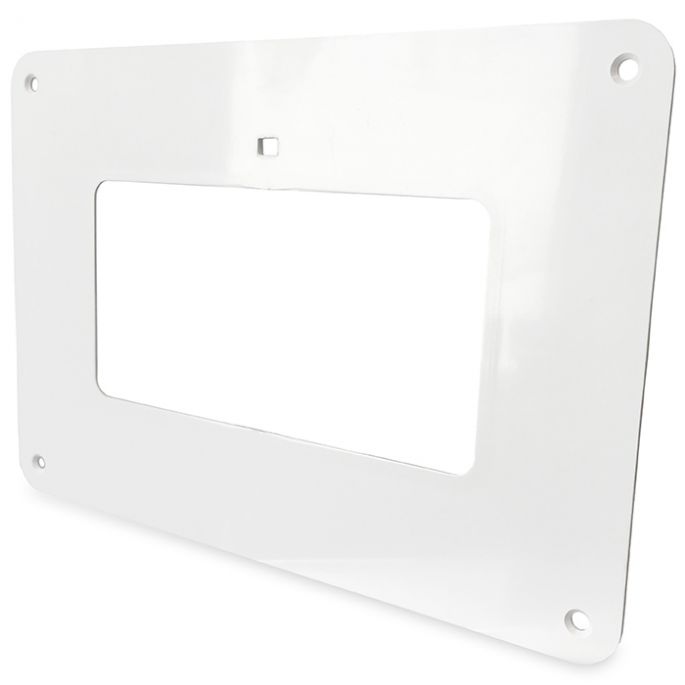 Kunststof afdekplaat voor kanaal 110 x 55mm Kunststof afdekplaat voor kanaal 110 x 55mm