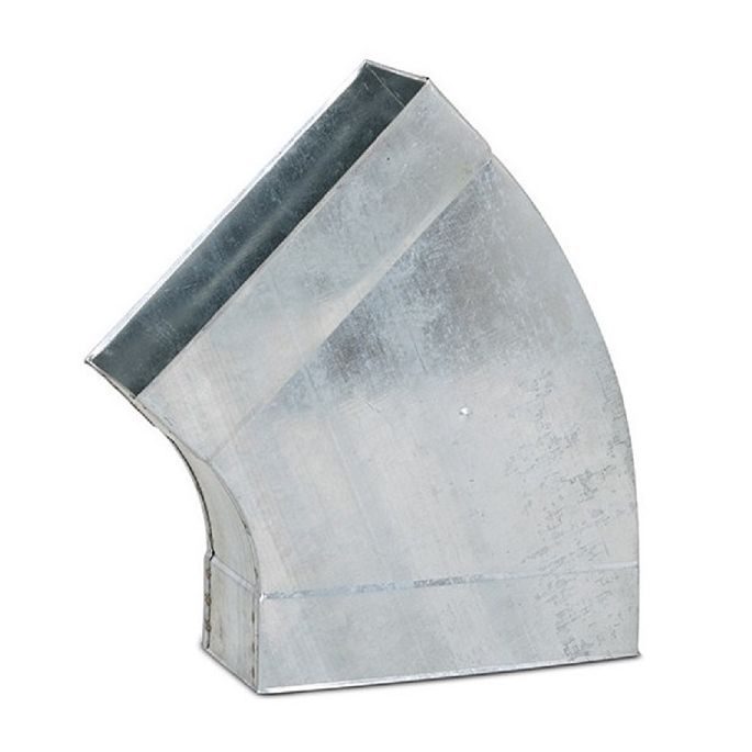 Rechthoekige bocht 45º | 170 x 70 mm | horizontaal