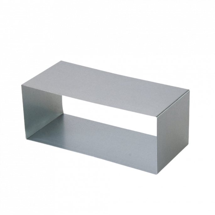 Rechthoekig (instort) koppelstuk voor hulpstukken - 100mm x 40mm - staal