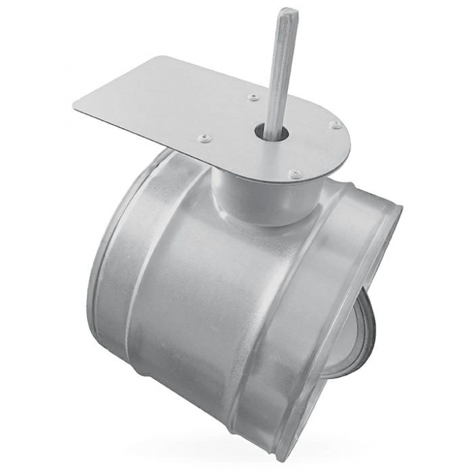 Regelklep motorstoel montage servomotor | met rubber | diameter 100 mm Regelklep motorstoel montage servomotor | met rubber | diameter 100 mm