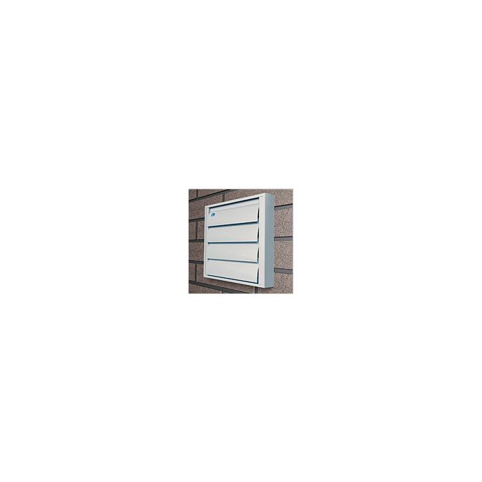 Overdrukrooster opbouw (BxH) 210 x 210mm - aluminium - naturel geanodiseerd