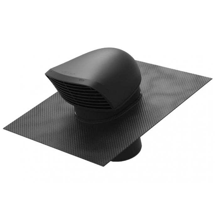 Renson design Flex dakdoorvoer 150/160mm - loodvrije flexibele slab - zwart Renson design Flex dakdoorvoer 150/160mm - loodvrije flexibele slab - zwart