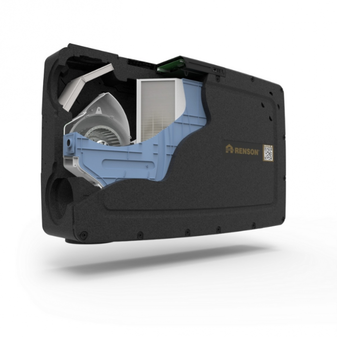Renson Flux+ flat ERV 370 WTW unit - 370m3/h - met vocht,  CO2 en VOC sensoren & enthalpiewisselaar