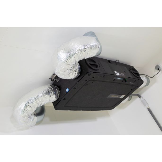Renson Flux+ flat 370 WTW unit - 370m3/h - met geïntegreerde vocht, CO2 en VOC sensoren Renson Flux+ flat 370 WTW unit - 370m3/h - met geïntegreerde vocht, CO2 en VOC sensoren