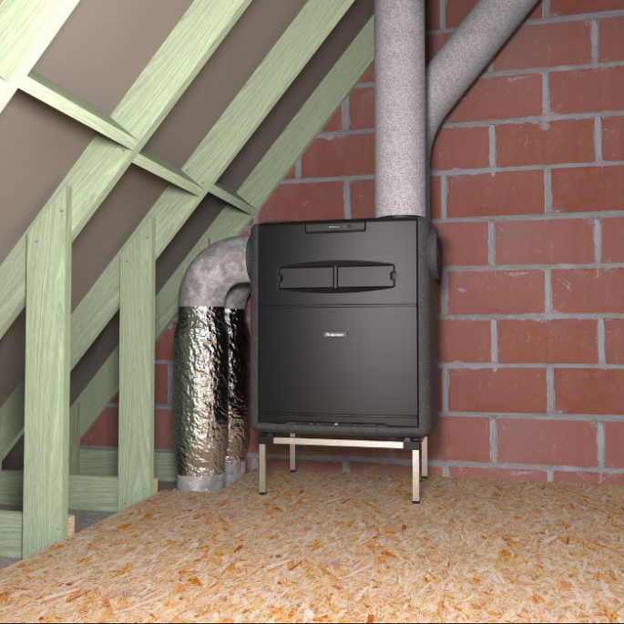 Renson Flux+ Wall 650 | WTW unit | 650 m³/h | met CO2 , RH & VOC sensoren