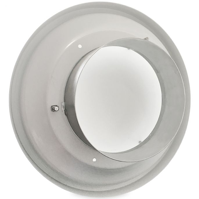 Rond plafondrooster opbouw | instelbaar uitblaaspatroon | diameter 315 mm | staal | wit Rond plafondrooster opbouw | instelbaar uitblaaspatroon | diameter 315 mm | staal | wit