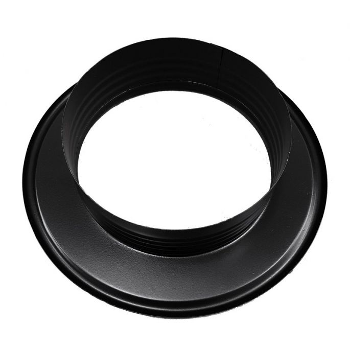 Afwerkrozet | diameter 150 mm | zwart aluminium Afwerkrozet | diameter 150 mm | zwart aluminium