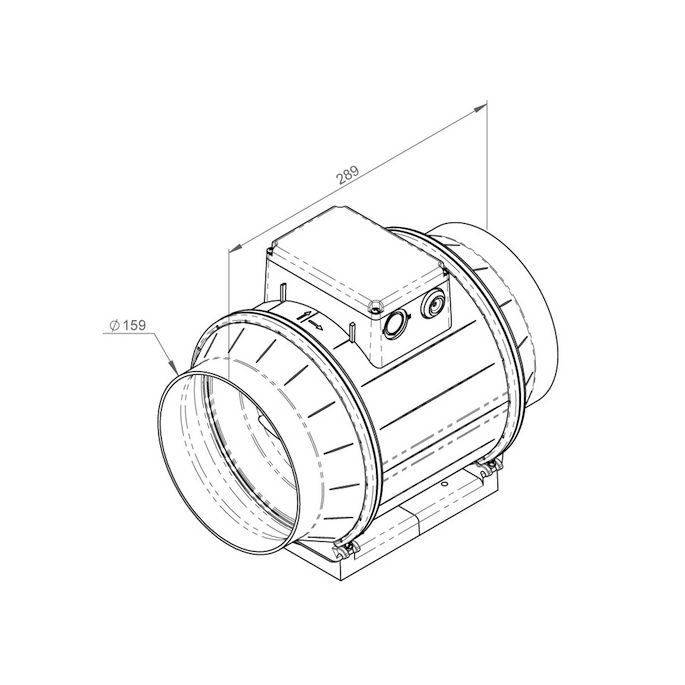 RUCK buisventilator ETAMASTER EM-160 aansluiting 160mm - 3 standen motor