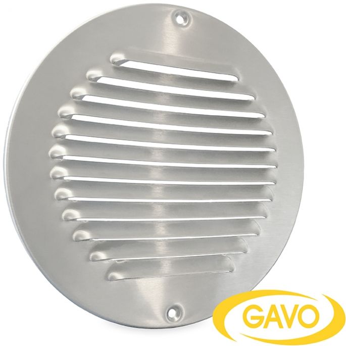 Rond schoepenrooster RVS opbouw - 175mm (1-R175I)