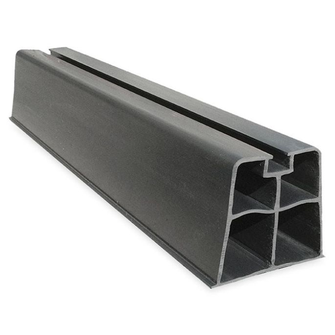 Kunststof opstelprofiel | 1000 x 110 x 90 mm | zwart | 2 stuks