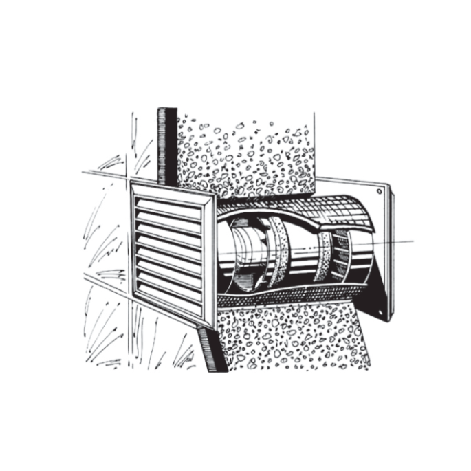 Blauberg TUBO150-T Inschuif-buisventilator - 295 m3/h - voor IN kanaal 150mm -  MET TIMER