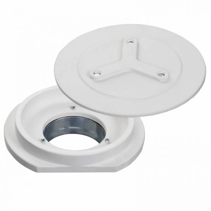 SIDE ROND - Instucbaar frameloos designrooster - Ø100mm - TOEVOER & AFVOER SIDE ROND - Instucbaar frameloos designrooster - Ø100mm - TOEVOER & AFVOER