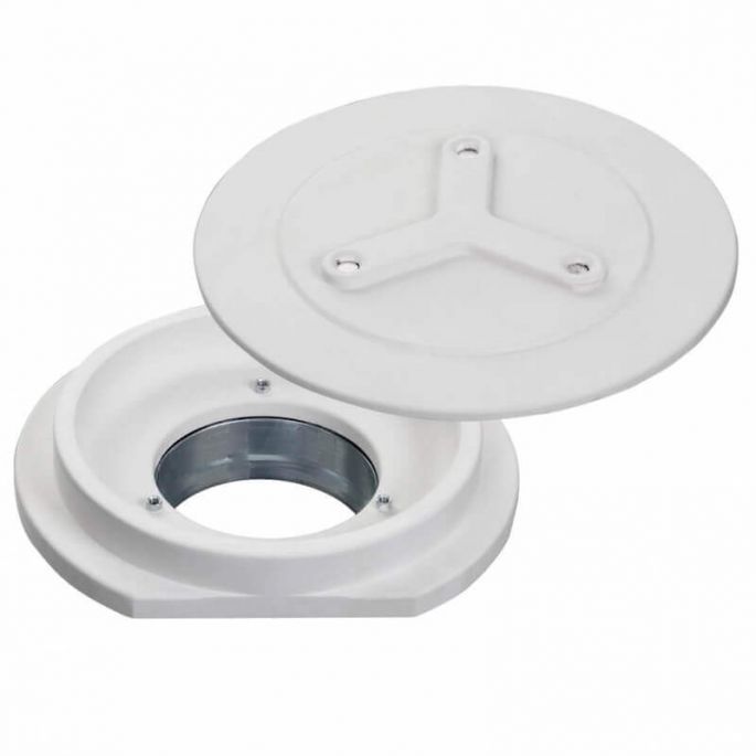 SIDE ROND - Instucbaar frameloos designrooster - Ø160mm - TOEVOER & AFVOER SIDE ROND - Instucbaar frameloos designrooster - Ø160mm - TOEVOER & AFVOER