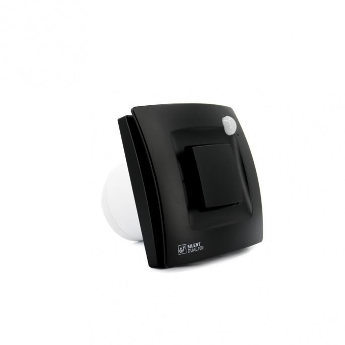 Soler en Palau - Silent Dual 100 - badkamerventilator - Ø 100mm - met vochtsensor en bewegingssensor - mat zwart