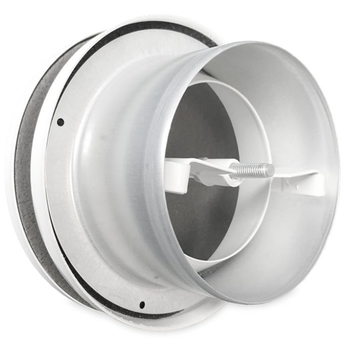 Toevoerventiel staal | diameter 125 mm | RAL 9016