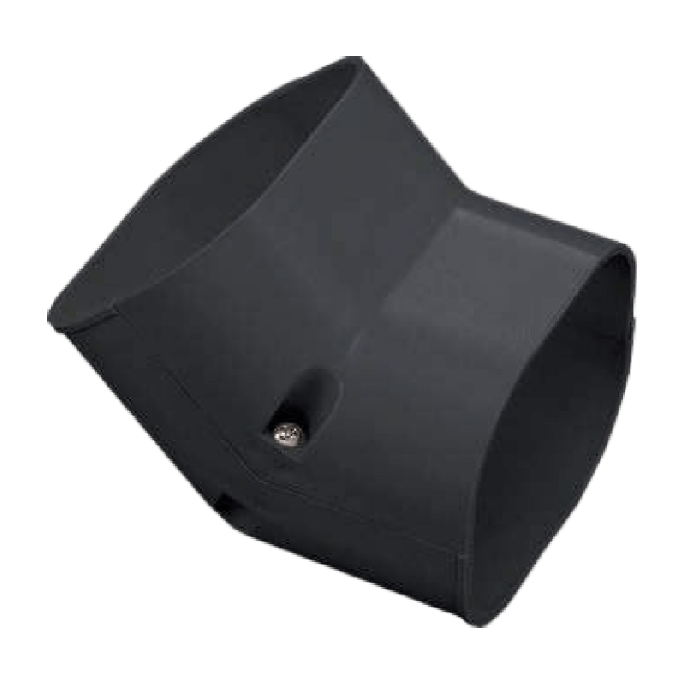 Airco stijgende bocht 45° | zwart