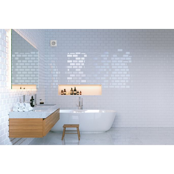 Vent-Axia Supra 125HT badkamerventilator - toiletventilator met vochtsensor en timer, voorzien van trekkoord