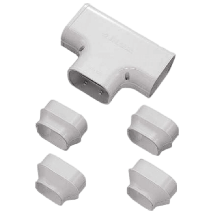 Airco t-stuk | wit