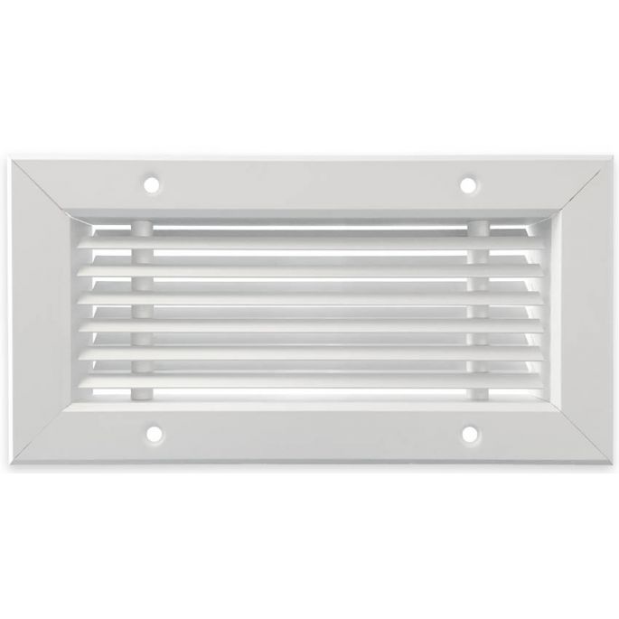 Tabletrooster inbouw voor gatmaat 170 x 70 mm | 45° lamellen | aluminium