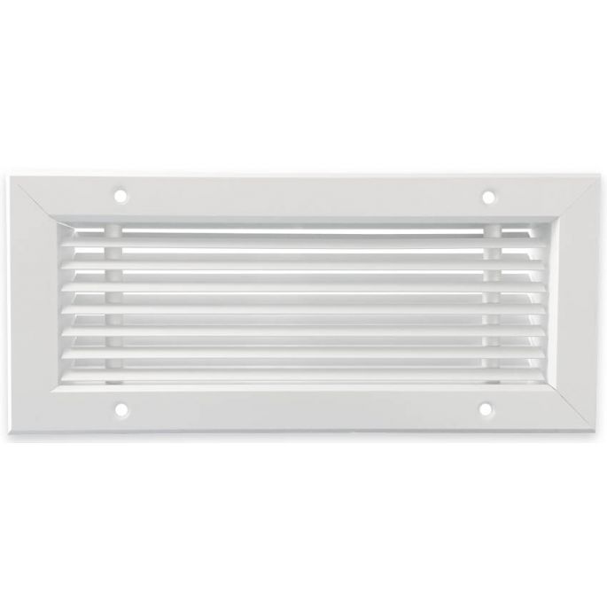 Tabletrooster inbouw voor gatmaat 220 x 80 mm | 45° lamellen | aluminium