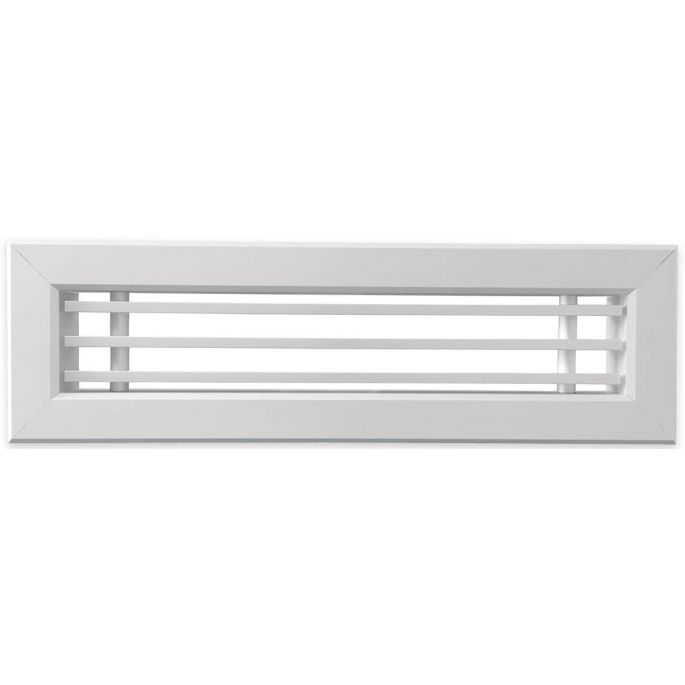 Tabletrooster inbouw voor gatmaat (BxH) 250 x 50mm - rechte staven - aluminium Tabletrooster inbouw voor gatmaat (BxH) 250 x 50mm - rechte staven - aluminium