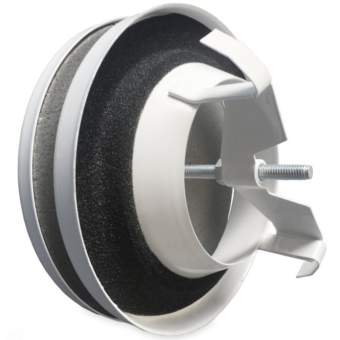 Toevoerventiel staal | diameter 100 mm | RAL 9016