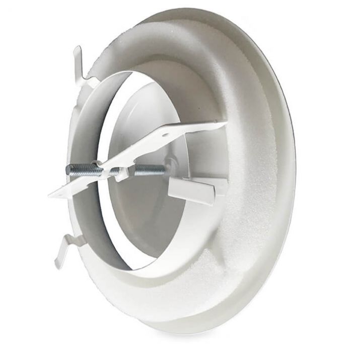 Luchtventiel | afvoer | diameter 125 mm | met bus | wit Luchtventiel | afvoer | diameter 125 mm | met bus | wit