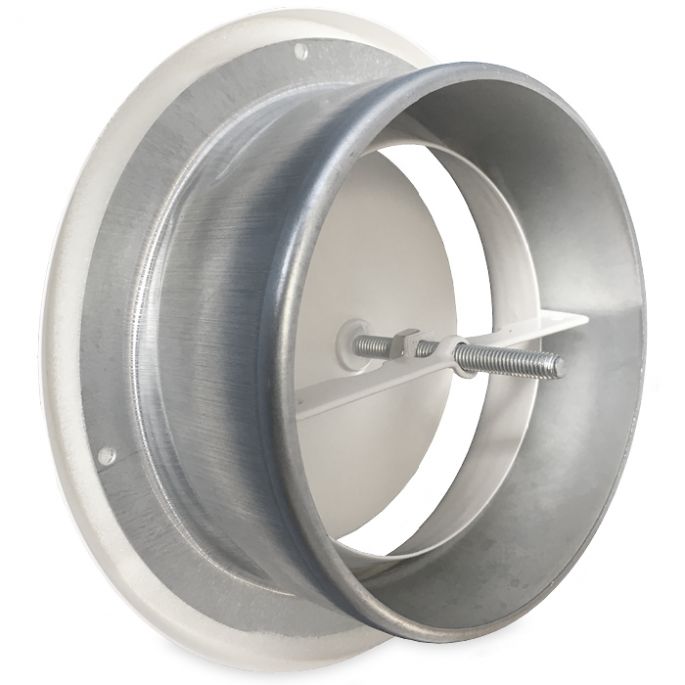 Luchtventiel | toevoer | diameter 100 mm | met bus | wit