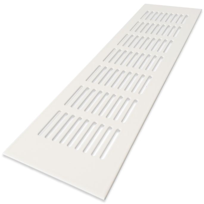 Ventilatiestrip aluminium LxH 300 x 100mm (G61-3010W) - WIT RAL9010 Ventilatiestrip aluminium LxH 300 x 100mm (G61-3010W) - WIT RAL9010