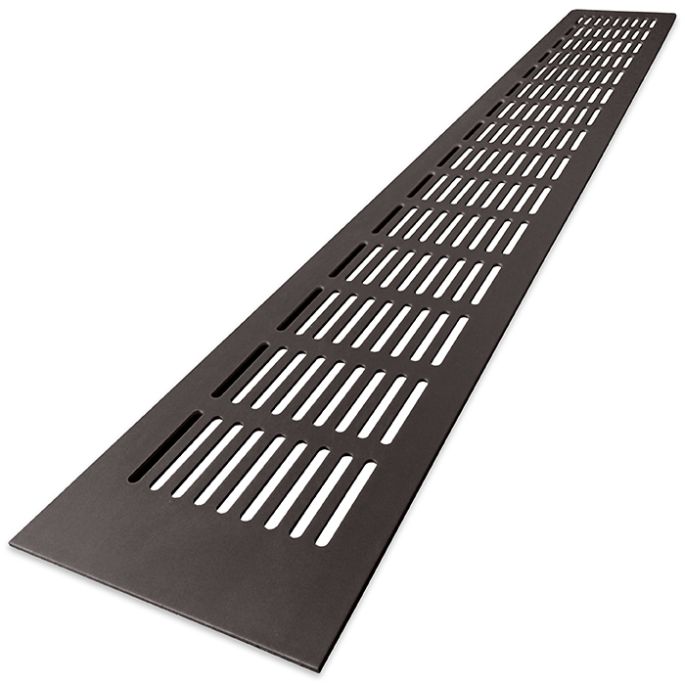 Ventilatiestrip aluminium LxH 300 x 80mm (G61-3008B) BRUIN RAL8022
