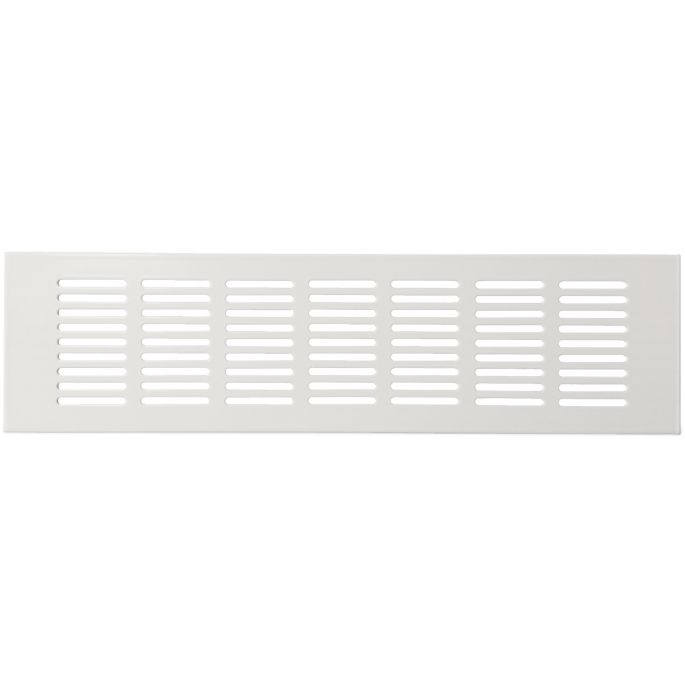 Ventilatiestrip aluminium LxH 300 x 80mm (G61-3008W) - WIT RAL9010