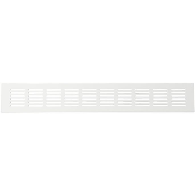 Ventilatiestrip aluminium LxH 400 x 60mm (G61-4006W) - WIT RAL9010 Ventilatiestrip aluminium LxH 400 x 60mm (G61-4006W) - WIT RAL9010
