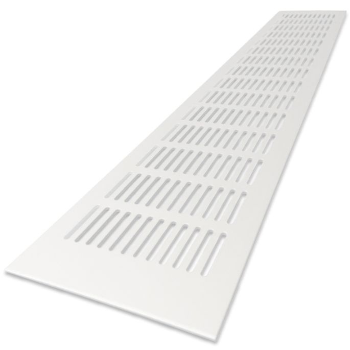 Ventilatiestrip aluminium LxH 400 x 100mm (G61-4010W) WIT RAL9010