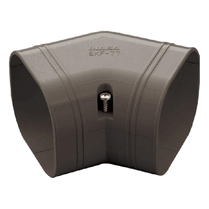Airco vlakke bocht 45° | bruin Airco vlakke bocht 45° | bruin