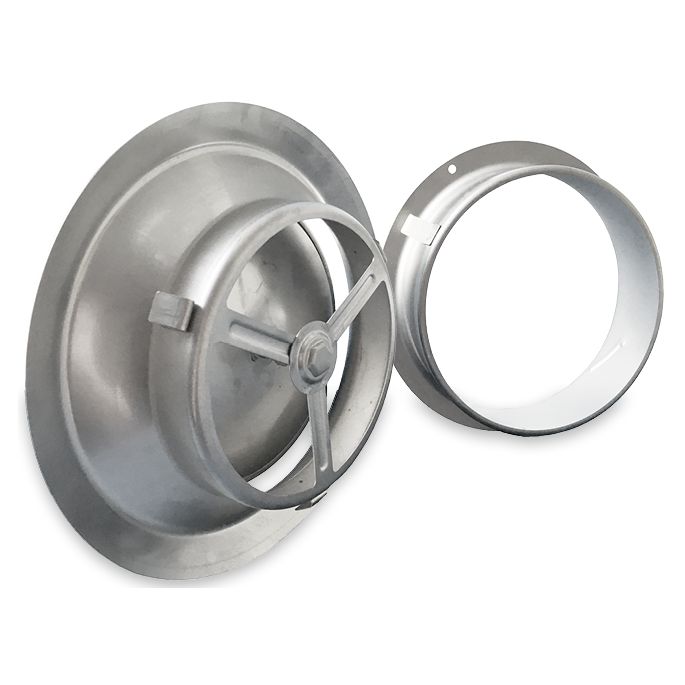 Luchtventiel | afvoer & toevoer | diameter 150 mm | geborsteld RVS