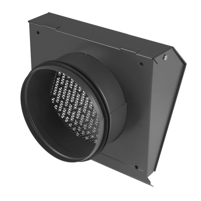 Whisper Luxe Design Gevelkap 160mm - Afvoer - Grafiet grijs Whisper Luxe Design Gevelkap 160mm - Afvoer - Grafiet grijs