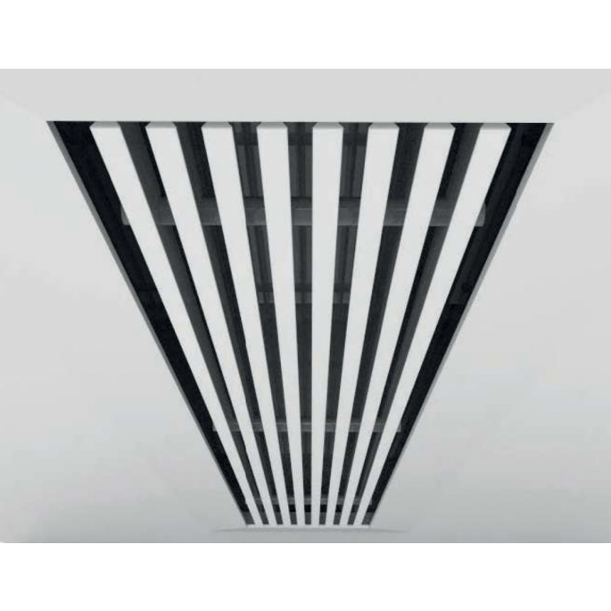 Instucbaar frameloos wandrooster - 210x70mm - t.b.v. kanaal 220x80mm