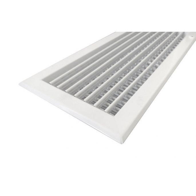 Wandrooster VTA-8110D (INBOUW) staal - 400x100mm – met dubbele instelbare schoepen Wandrooster VTA-8110D (INBOUW) staal - 400x100mm – met dubbele instelbare schoepen