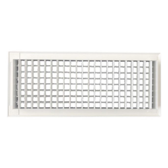 Wandrooster VTA-8110D (INBOUW) staal - 200x100mm – met dubbele instelbare schoepen