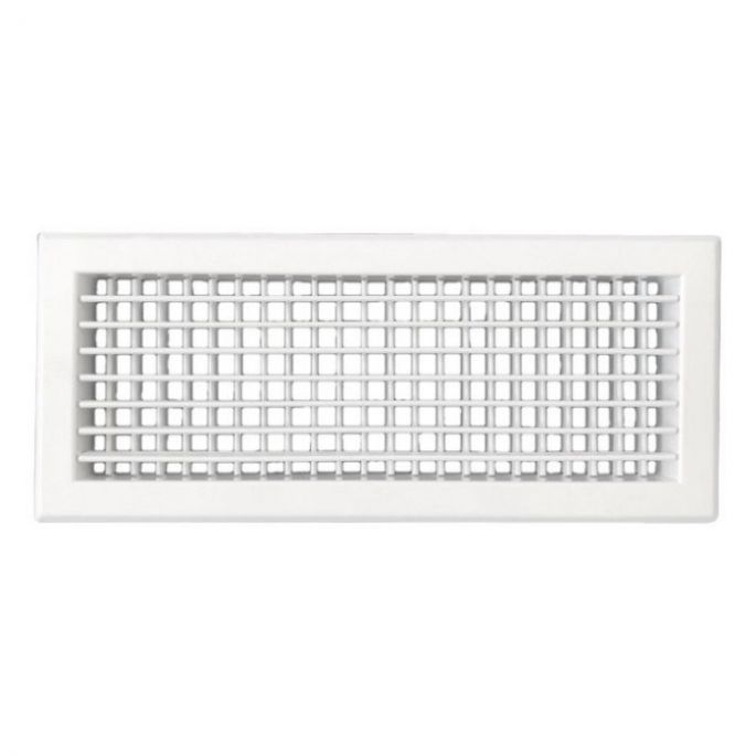 Wandrooster VTA-8110D (INBOUW) staal - 300x100mm – met dubbele instelbare schoepen
