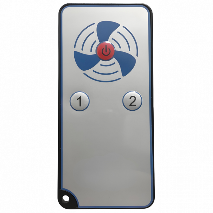 Compacte WTW ventilator HRV100P met warmtewisselaar - 35 & 50 m3/h - incl. afstandbediening